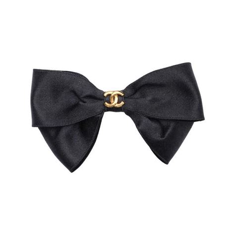 hairclip chanel|chanel bow tie for hair.